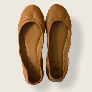 Tory Burch Eddie Tan Leather Sz 7.5